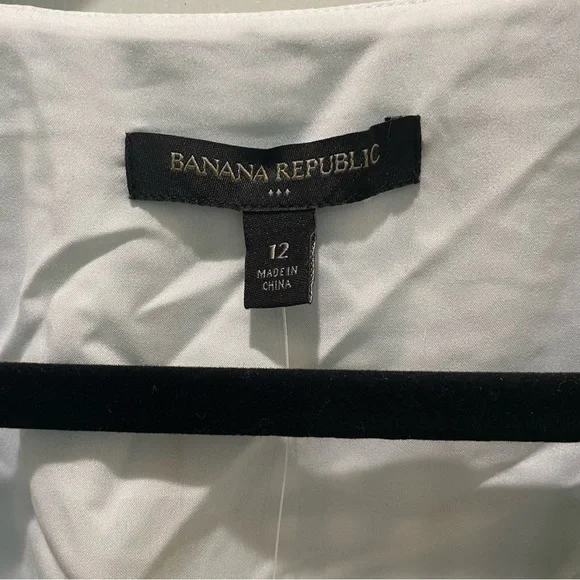 Banana Republic Green and White Gingham Midi Dress - Picture 6 of 9